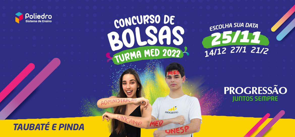 Concurso de Bolsas Turma MED 2022. Curso pré-vestibular com até 100% de desconto!